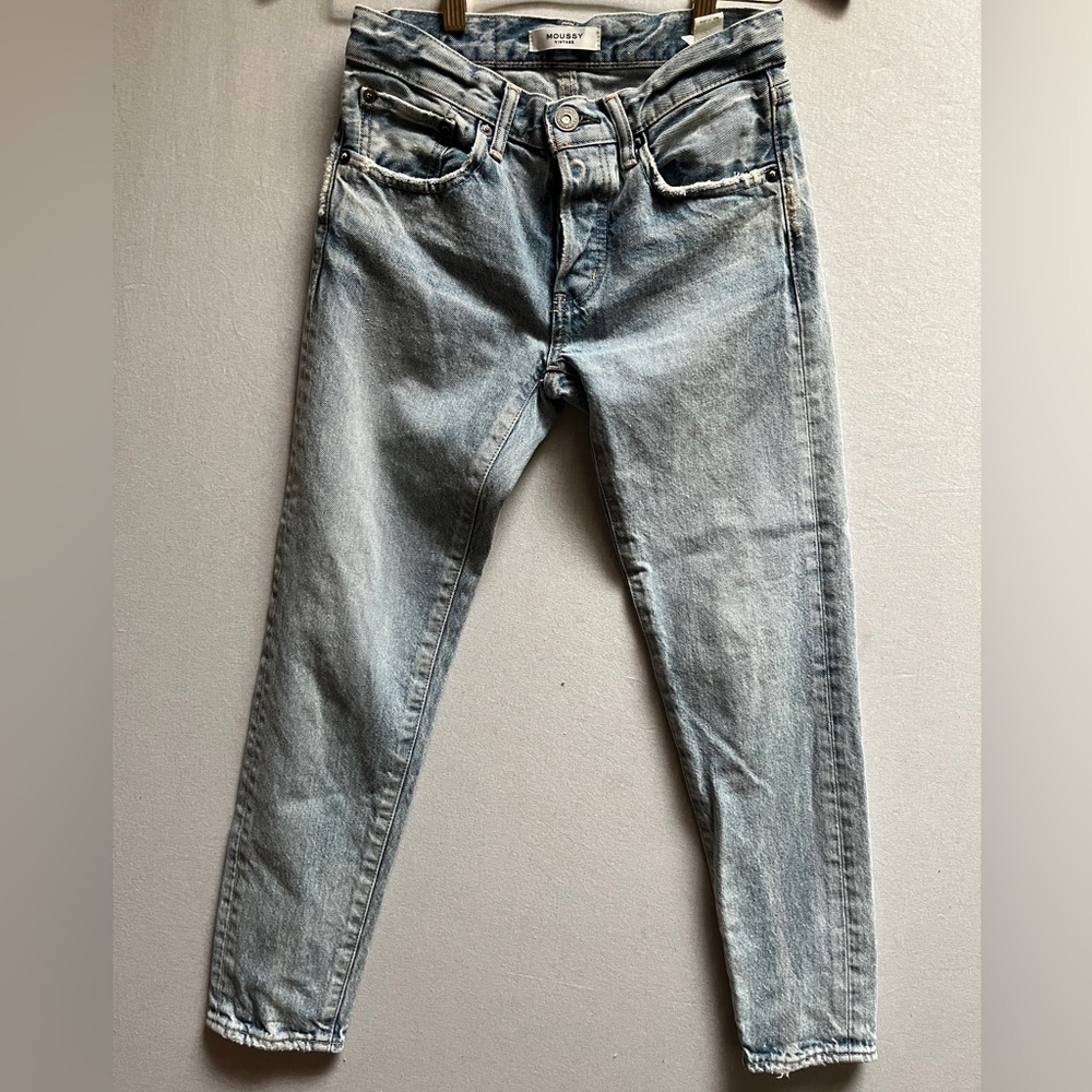 Moussy Vintage Light Blue Skinny Jeans – Made in Japan, Women’s Size 24